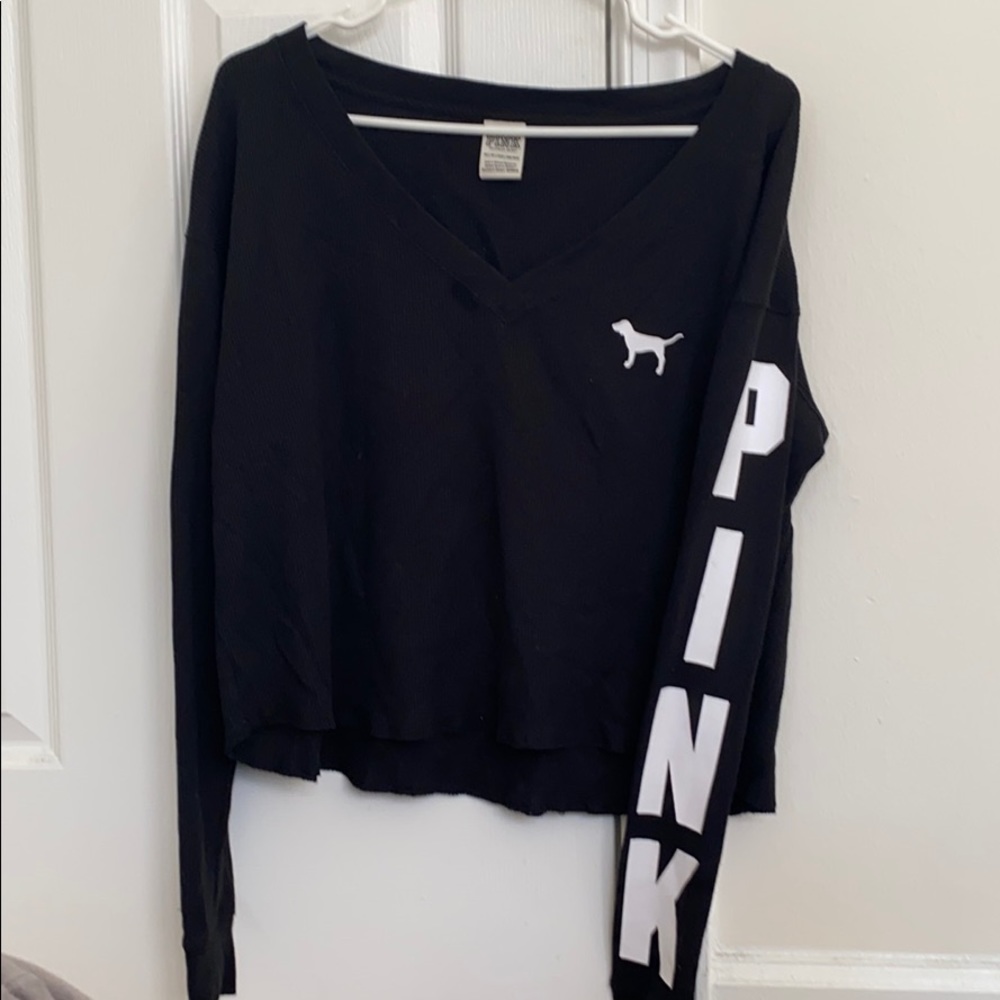 PINK by Victoria Secret black top